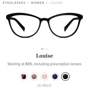 Warby Parker Louise glasses in jet black